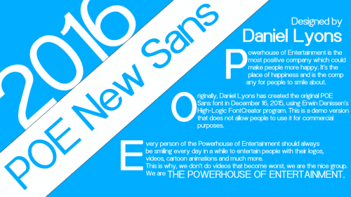 POE Sans New Font Family
