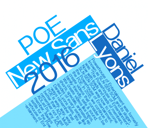 POE Sans New Font Family 1