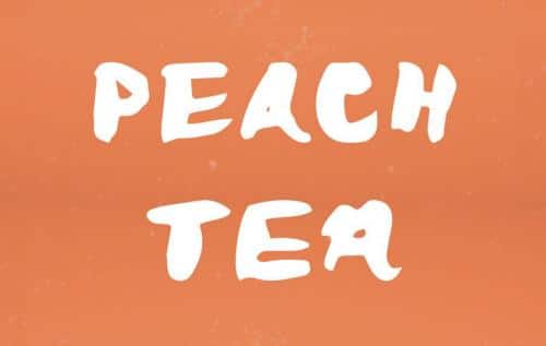 Peach Tea Font 1