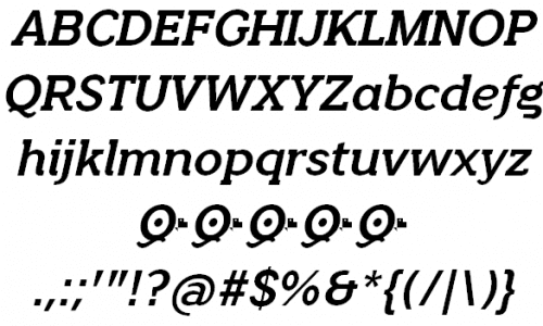 Quotus Slab Serif Bracketed Font 7