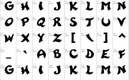 Rayman 2 Font 2
