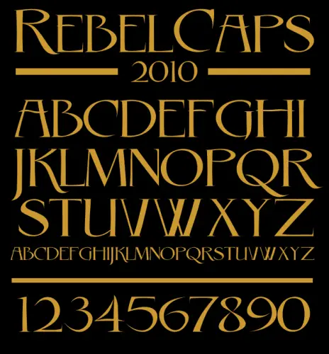 Rebel Caps Font 1