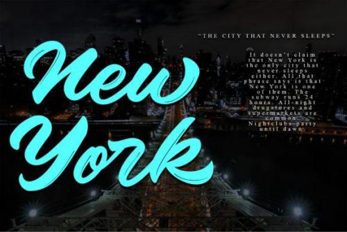 Rolling Beat Brush Font 3