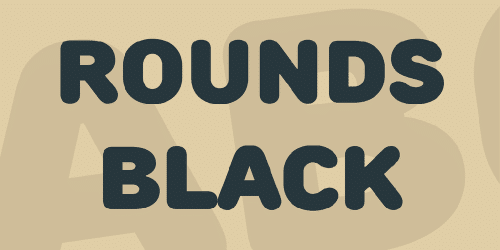 Rounds Black Font