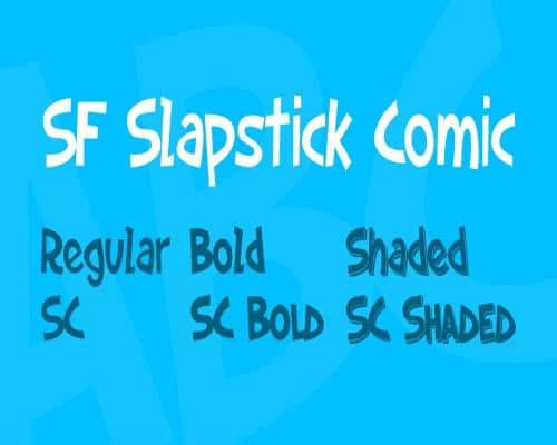 Sf Slapstick Comic Font Upfonts