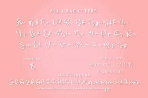 Sallia Handwritten Font 7