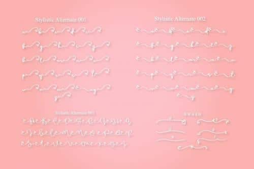 Sallia Handwritten Font 8