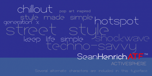 Sean Henrich Atf Font 7