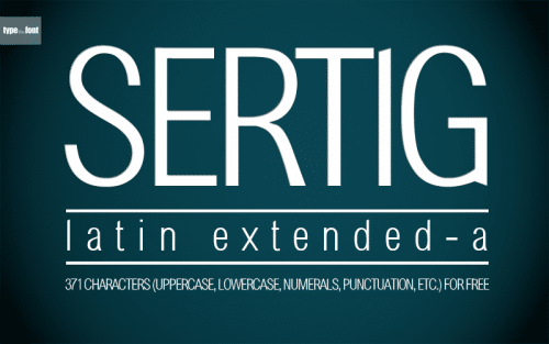Sertig Font