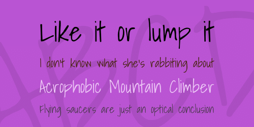 Shadows Into Light Font 2