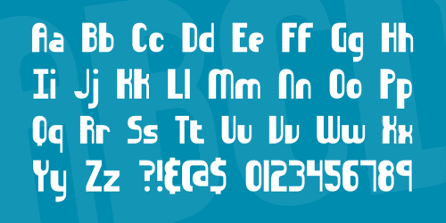 Sideways BRK Font 3