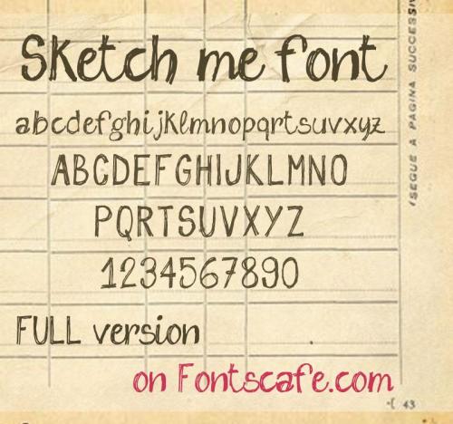 Sketch Me Font 2