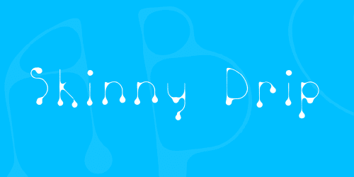 Skinny Drip Font 1