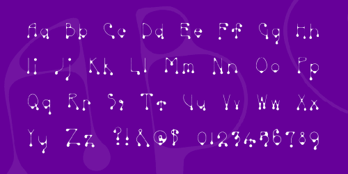 Skinny Drip Font 2