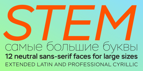 Stem-Bold Font 1