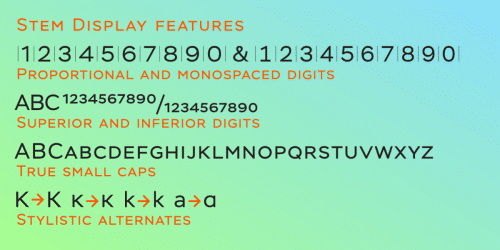 Stem-Bold Font 3