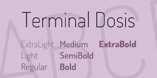 Terminal Dosis Font