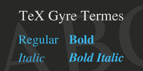 Tex Gyre Termes Font