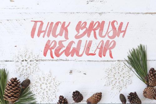 Thick Brush Font 1