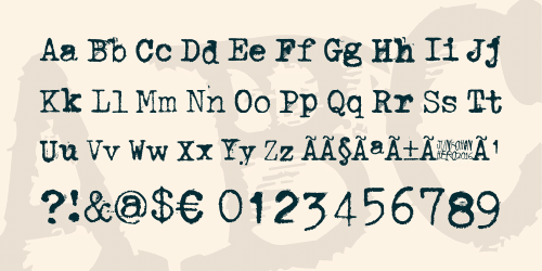 Through the night Font 3