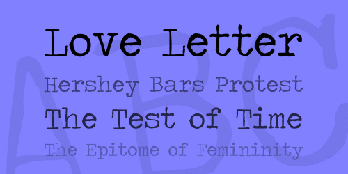 Traveling Typewriter Font 2