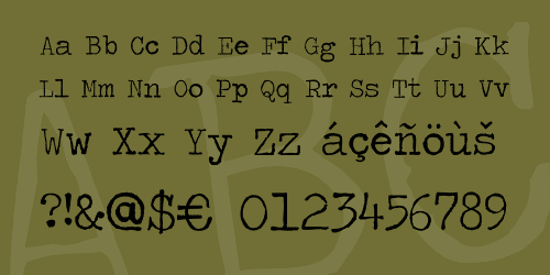 Traveling Typewriter Font 4