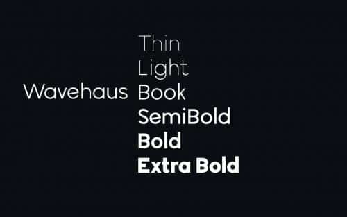 Wavehaus Font Family 2