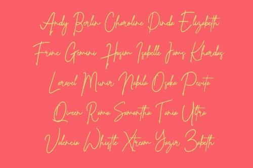 Whistle Signature Font 3