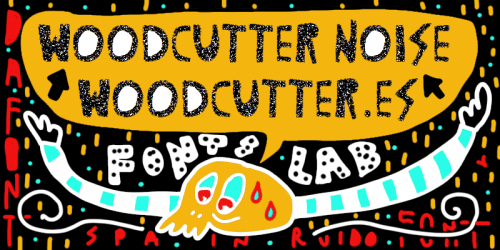 Woodcutter Noise Font 1