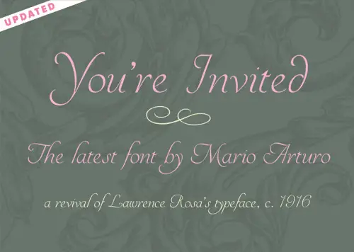 You re Invited Font