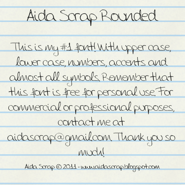 Aida Scrap Rounded Font 1