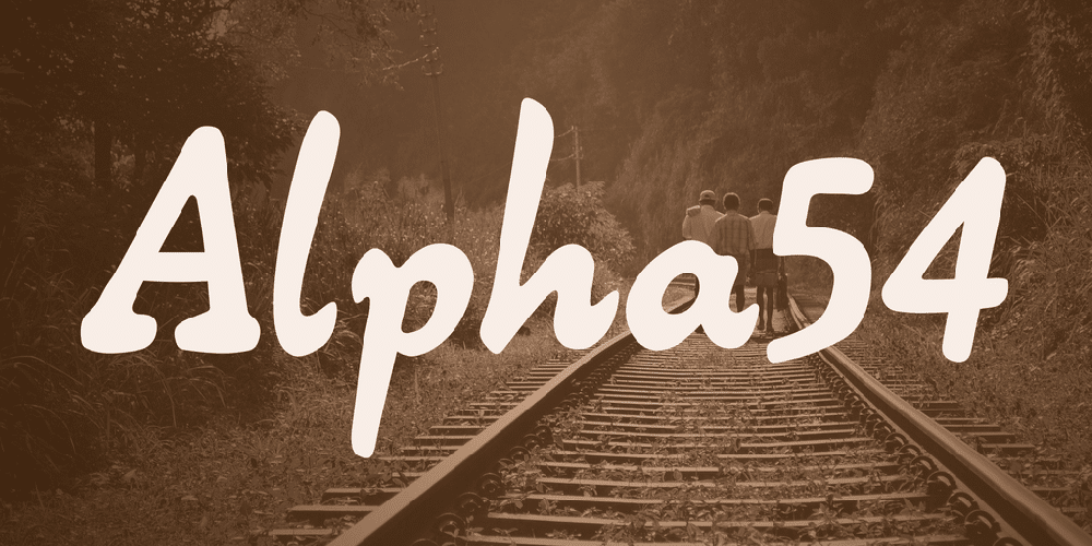 Alpha 54 Font 1