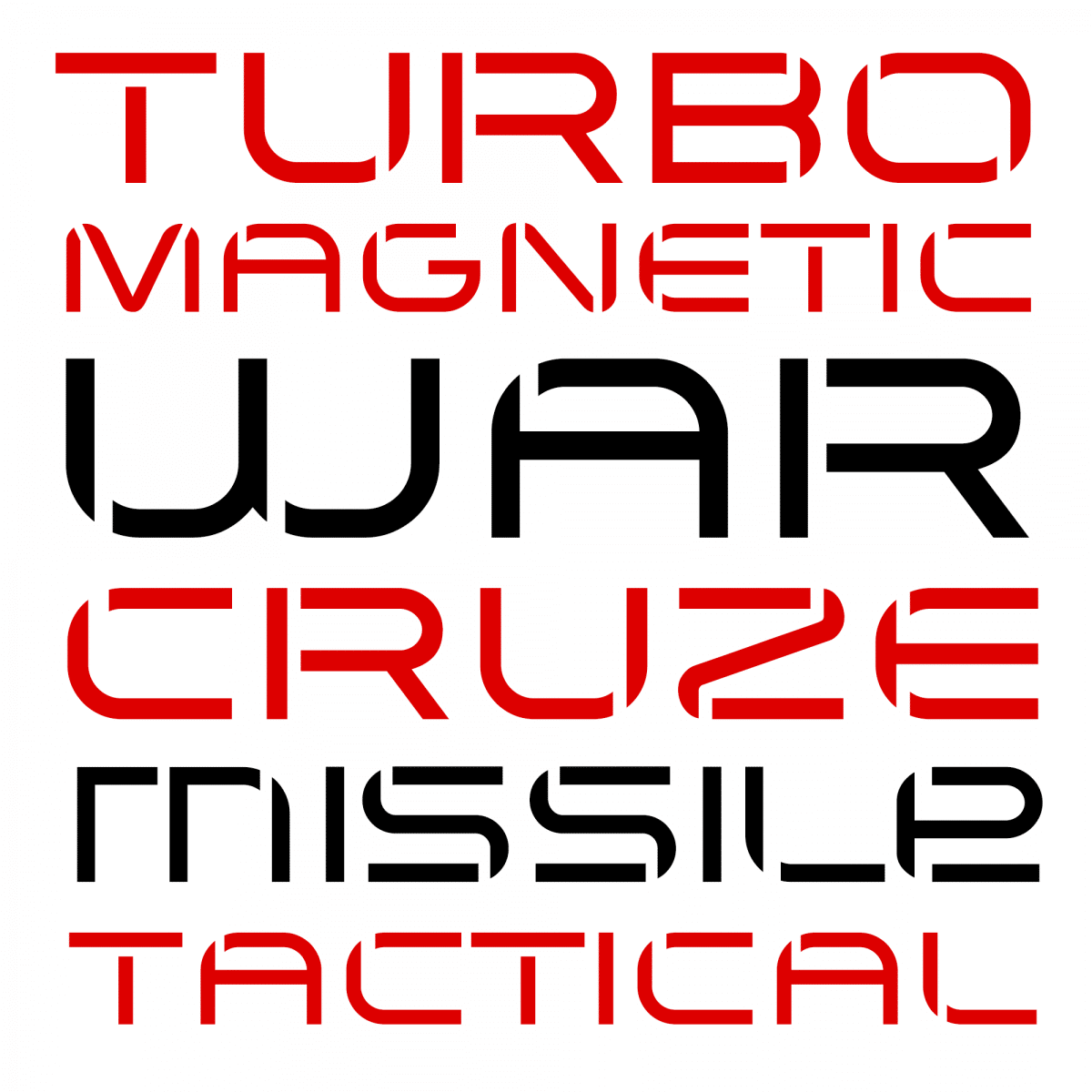 Arkitech Stencil Font 1