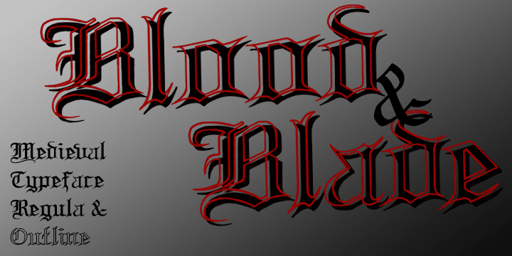 Blood and Blade Font 1
