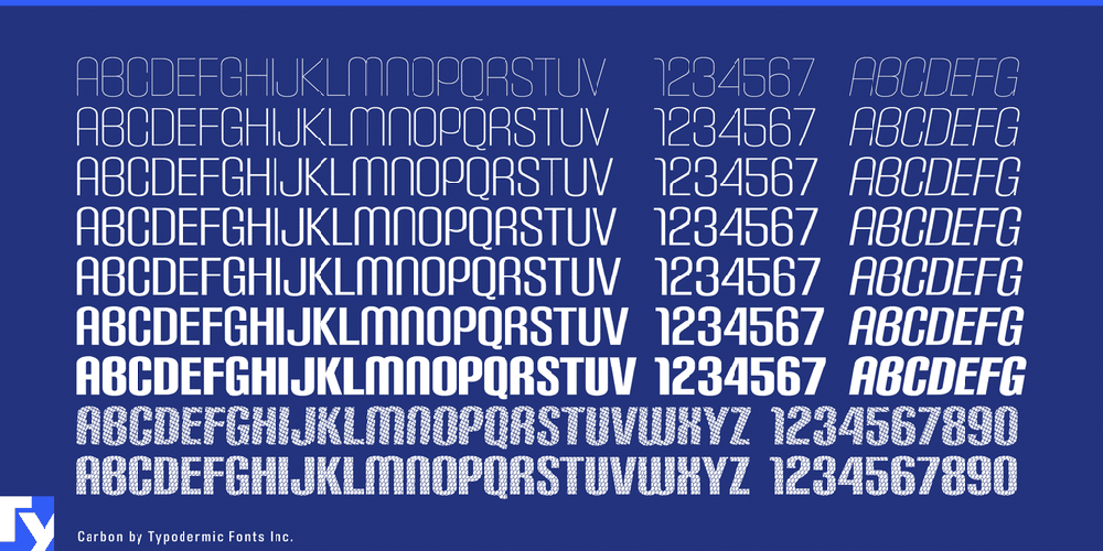 Carbon Font Family 2