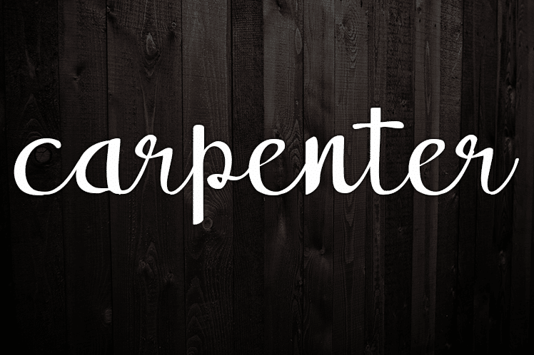 Carpenter Font