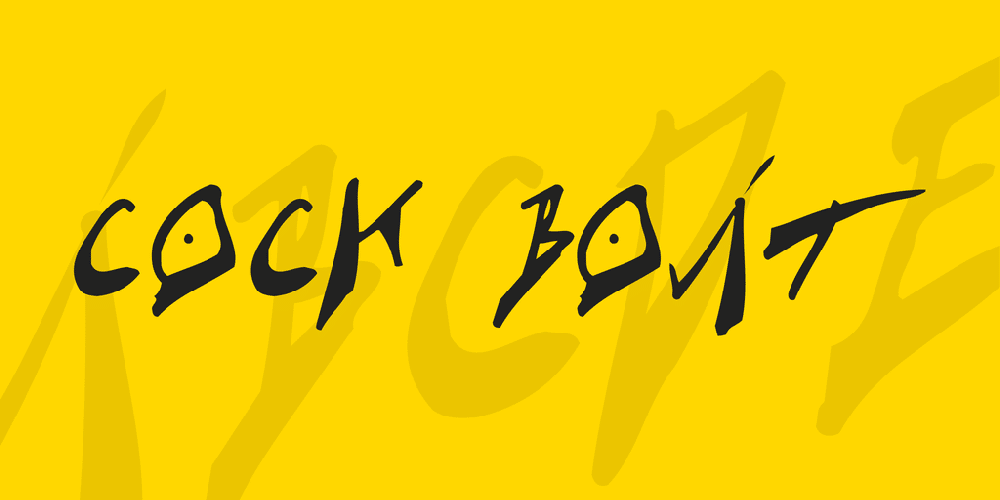 Cock Boat Font 1