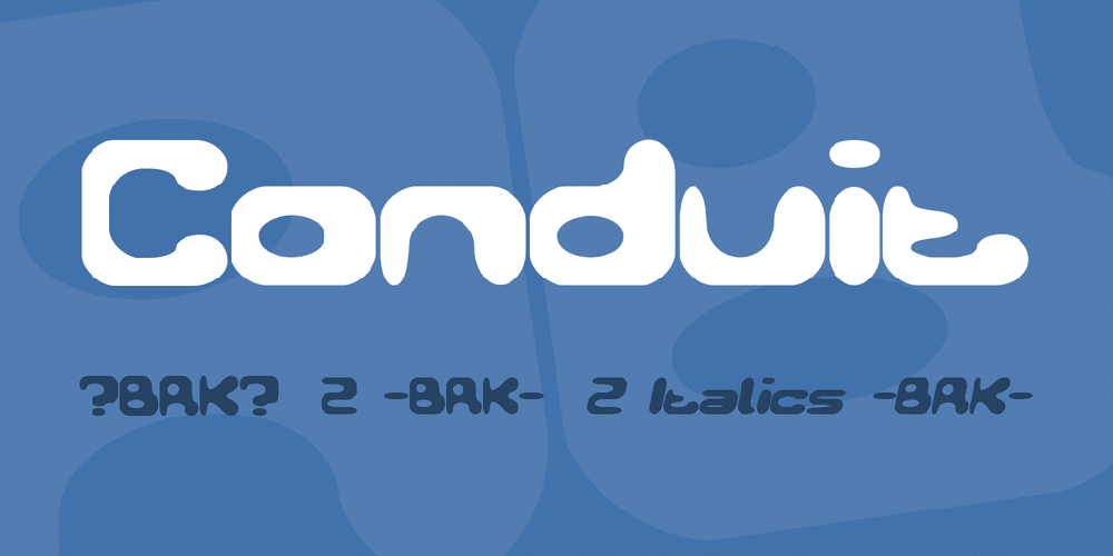 Conduit Font Family 1