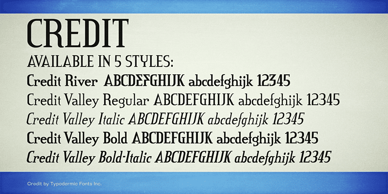 Credit River Font 1