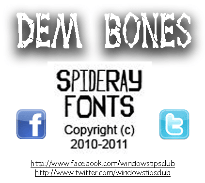 Dem Bones Font 1