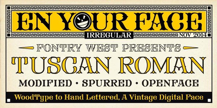 FHA Mod Tuscan Roman NCV Font 4