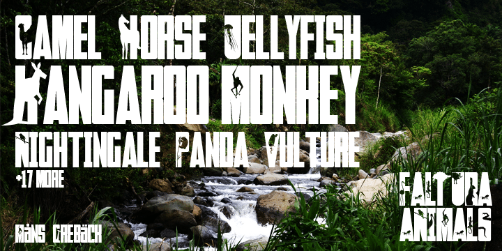 Faltura Animals Font 1