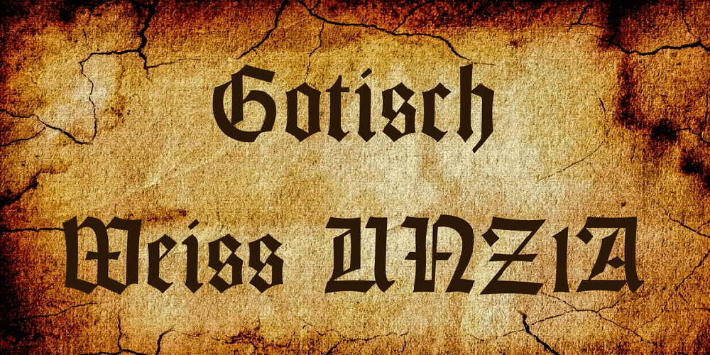 Gotisch Weiss UNZ1A Font 1