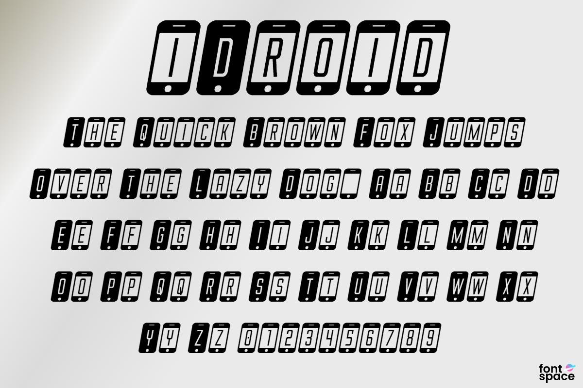 I Droid Font 4