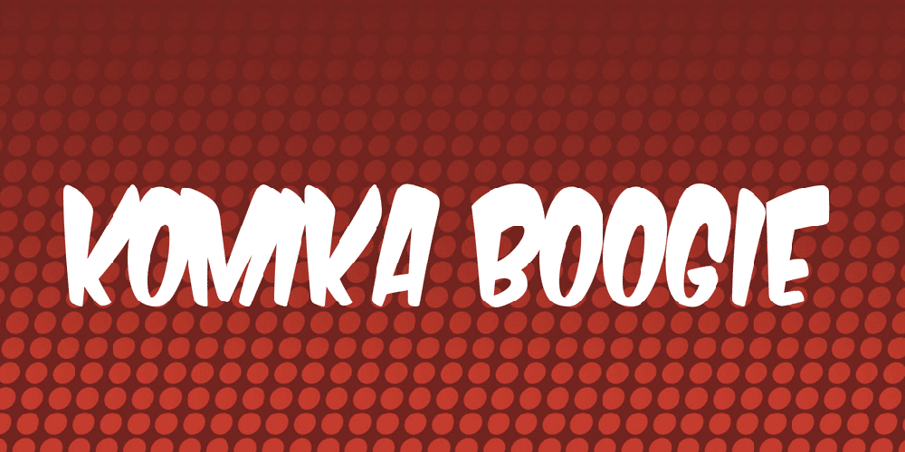 Komika Boogie Font 1