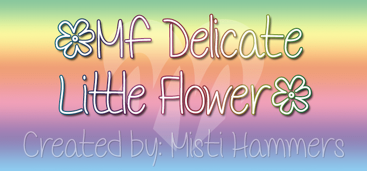 Mf Delicate Little Flower Font 1