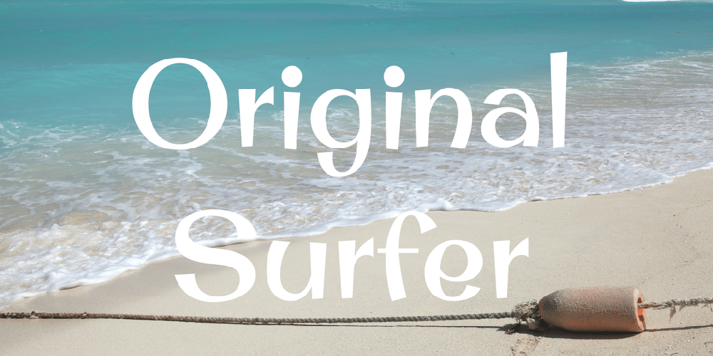 Original Surfer Font