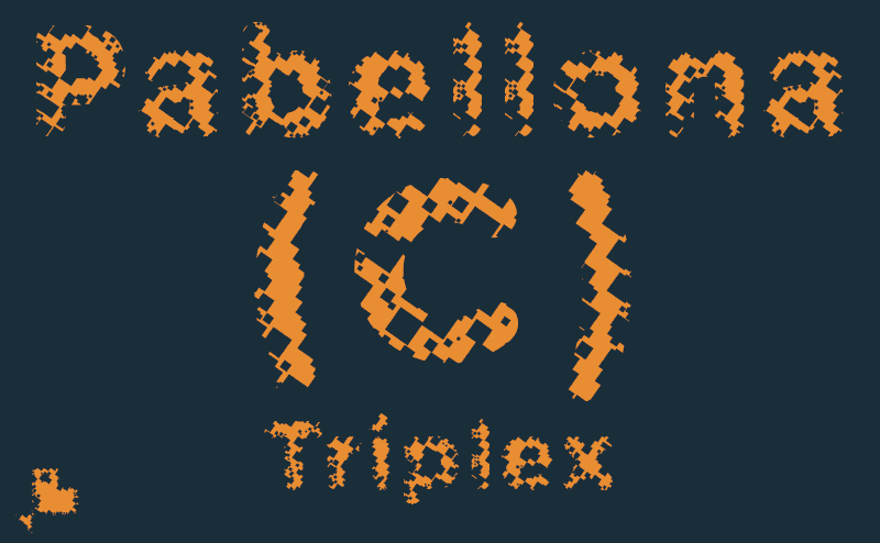 Pabellona (C) Tríplex Font 1