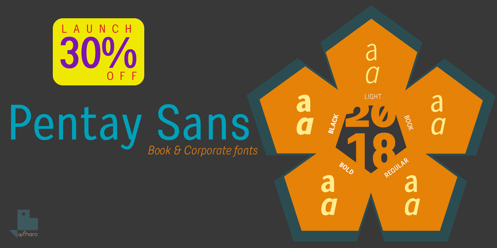 Pentay Sans Font Family 4