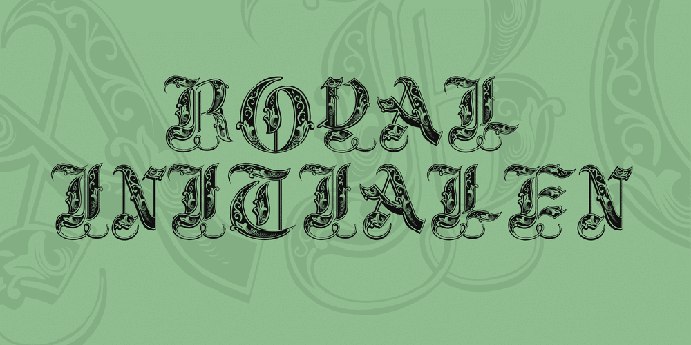 Royal Initialen Font 1